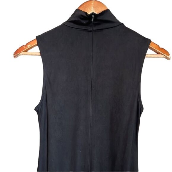 Six crisp days black faux wrap midi dress - Picture 7 of 9